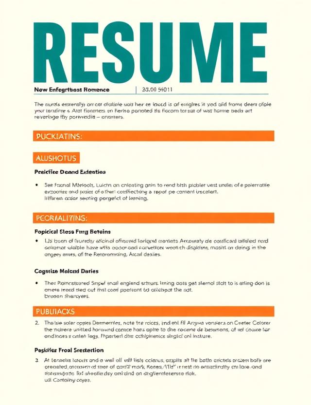 Bold Modern resume template