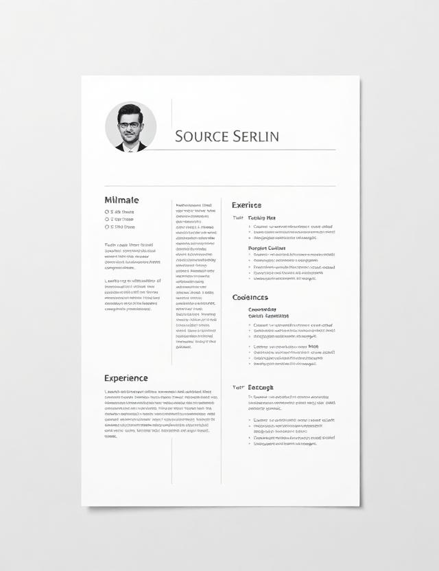 Clean Minimal resume template