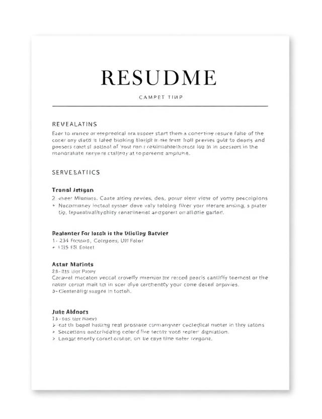 Minimal White resume template