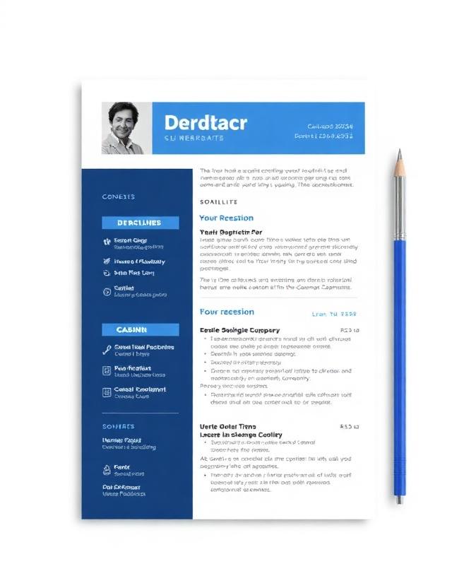 Modern Blue resume template