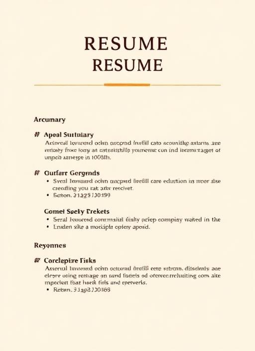 Monospace Tech resume template