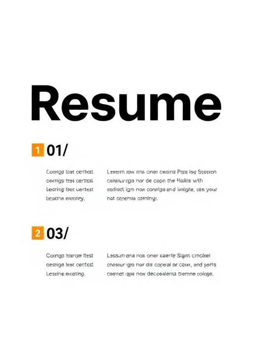 Swiss Grid resume template